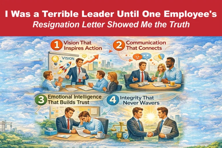 I Was a Terrible Leader Until One Employee’s Resignation Letter Showed Me the Truth