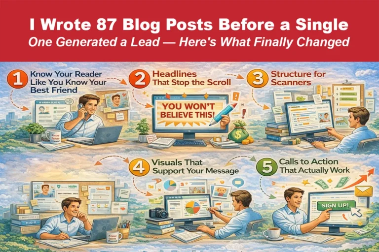 I Wrote 87 Blog Posts Before a Single One Generated a Lead – Here’s What Finally Changed