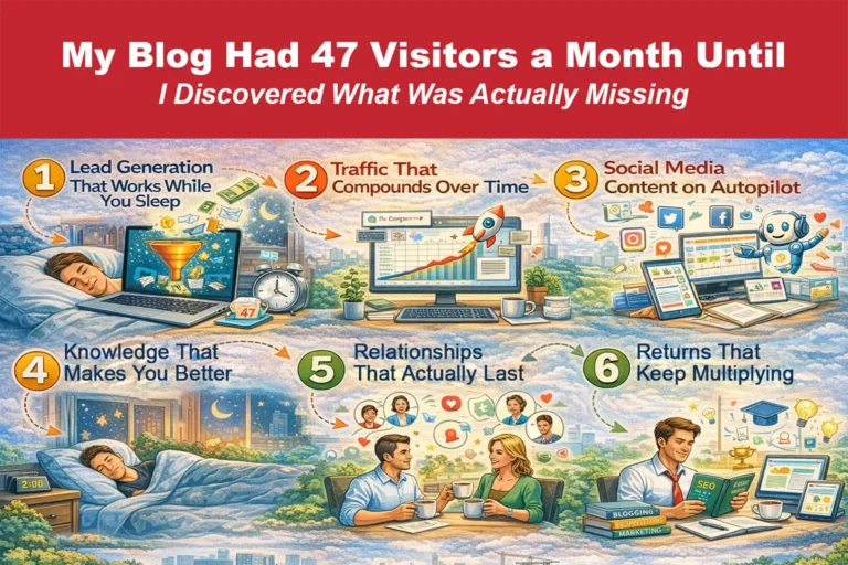 My Blog Had 47 Visitors a Month Until I Discovered What Was Actually Missing