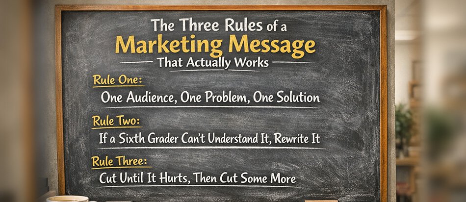The Three Rules of a Marketing Message That Actually Works