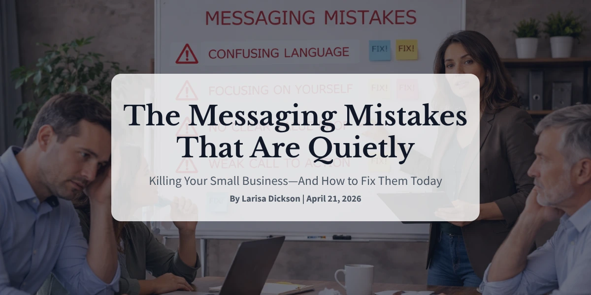 The Messaging Mistakes That Are Quietly Killing Your Small Business—And How to Fix Them Today