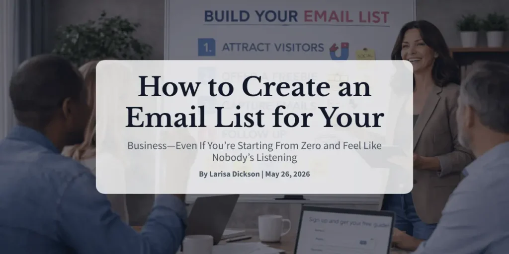 How to Create an Email List for Your Business—Even If You’re Starting From Zero and Feel Like Nobody’s Listening