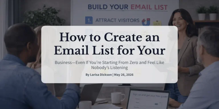How to Create an Email List for Your Business—Even If You’re Starting From Zero and Feel Like Nobody’s Listening
