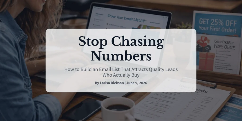 Stop Chasing Numbers How to Build an Email List That Attracts Quality Leads Who Actually Buy