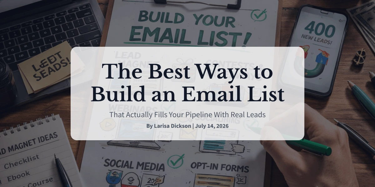 The Best Ways to Build an Email List That Actually Fills Your Pipeline With Real Leads