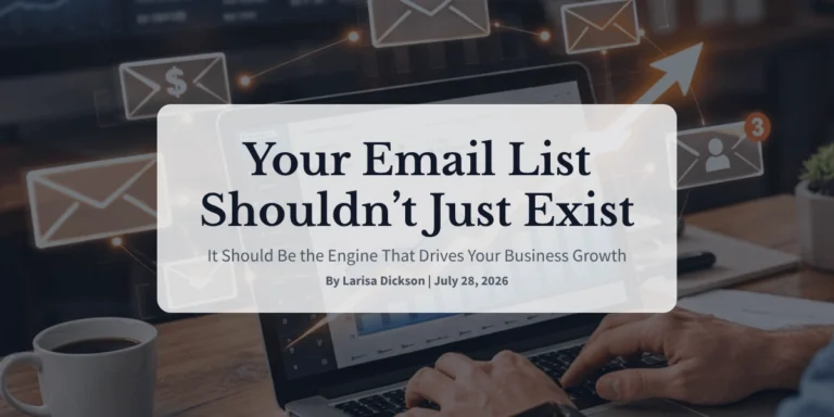 Your Email List Shouldn’t Just Exist—It Should Be the Engine That Drives Your Business Growth