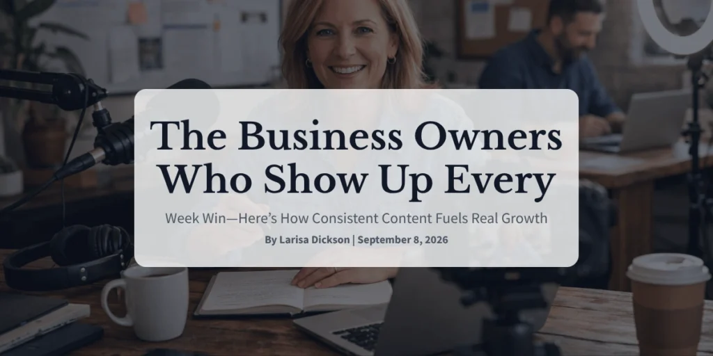 The Business Owners Who Show Up Every Week Win—Here’s How Consistent Content Fuels Real Growth