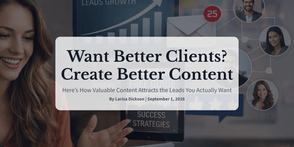 Want Better Clients Create Better Content—Here’s How Valuable Content Attracts the Leads You Actually Want