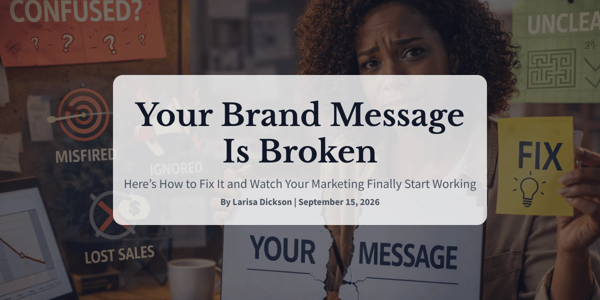 Your Brand Message Is Broken—Here’s How to Fix It and Watch Your Marketing Finally Start Working